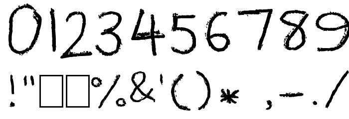 Lost and Found Font OTHER CHARS