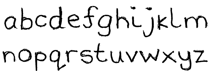 Lost and Found Font LOWERCASE