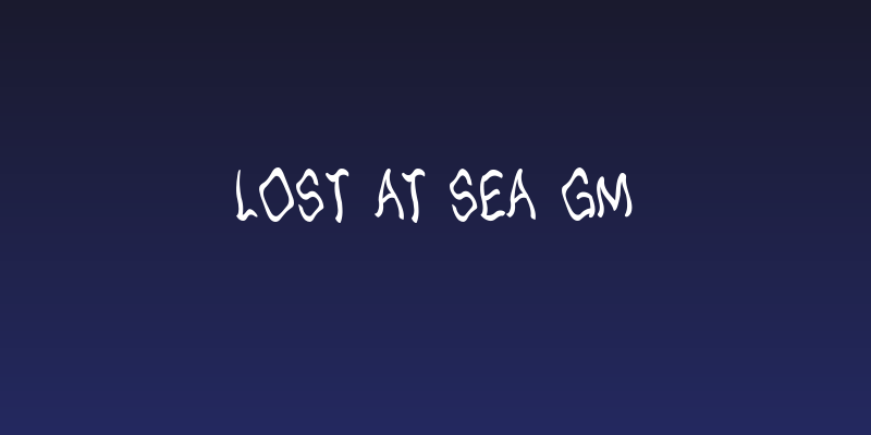 Lost at sea GM Social Header