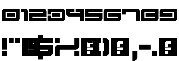 Lost in Future Regular Font OTHER CHARS