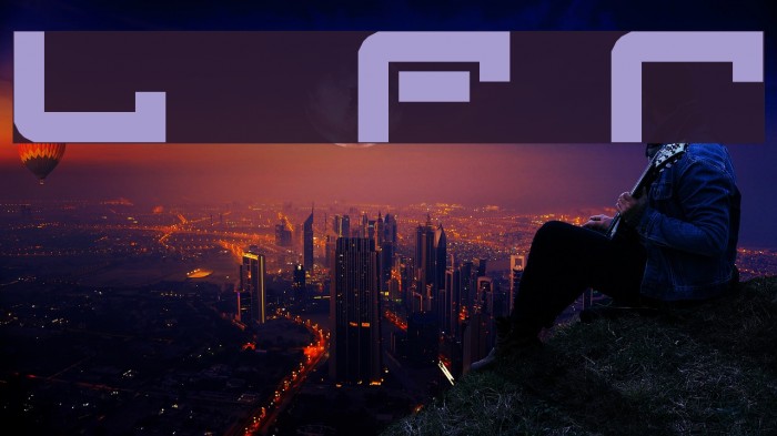 Lost in Future Regular Font examples
