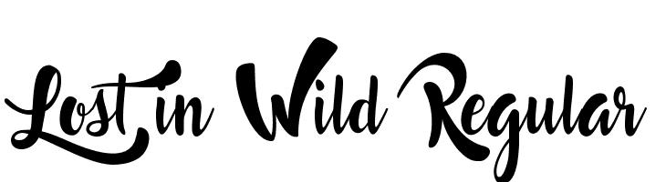 Lost in Wild Regular  font caratteri gratis