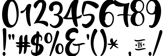 Lost in Wild Regular Font OTHER CHARS