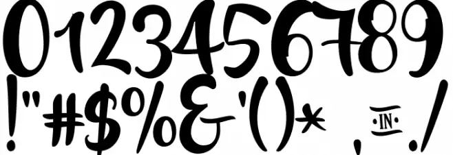 Lost in Wild Regular Font OTHER CHARS