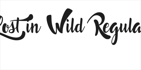 Lost in Wild Regular Logo