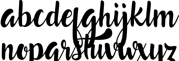 Lost in Wild Regular Font LOWERCASE