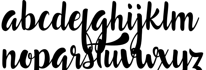 Lost in Wild Regular Font LOWERCASE