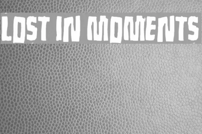 Lost in moments Font examples