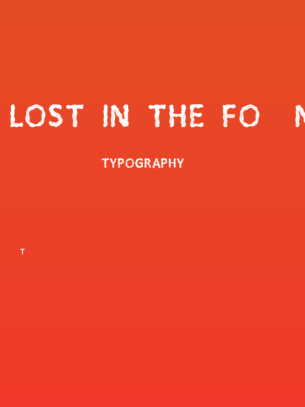 Lost in the Fo'nt'rest  Caps Poster