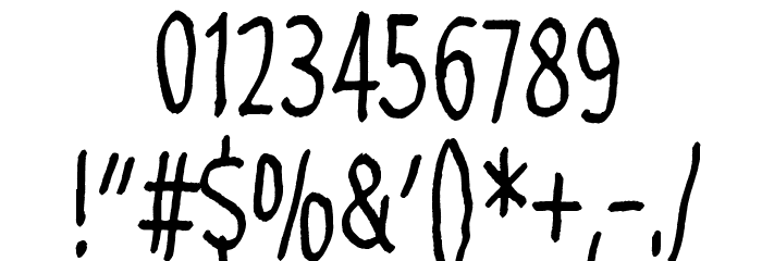 Lost in the supermarket Font OTHER CHARS