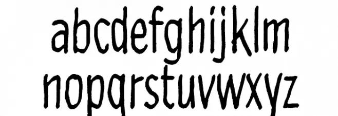 Lost in the supermarket फ़ॉन्ट लोअरकेस