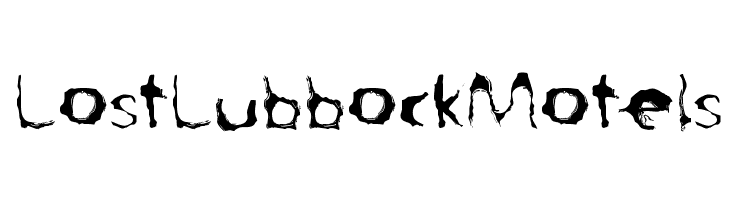 LostLubbockMotels  font caratteri gratis