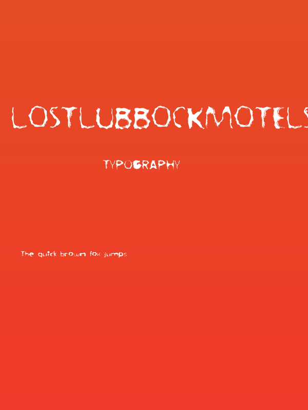 LostLubbockMotels Poster