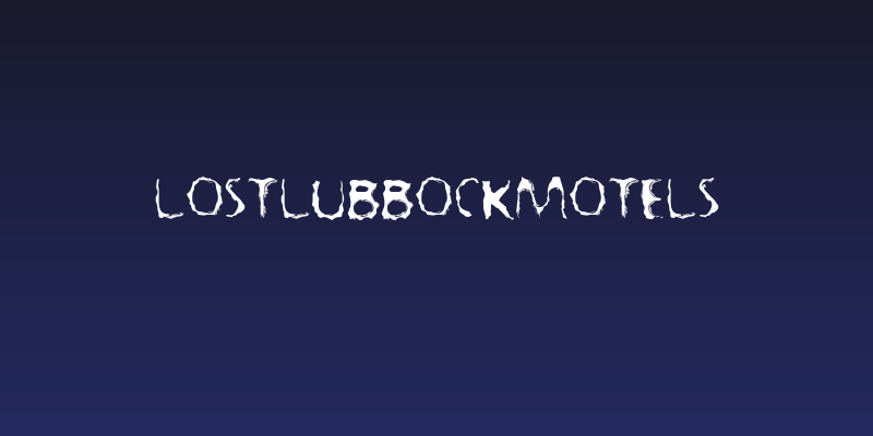 LostLubbockMotels Social Header