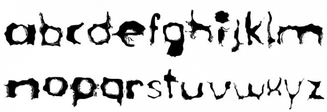 LostLubbockMotels Schriftart Kleinbuchstaben