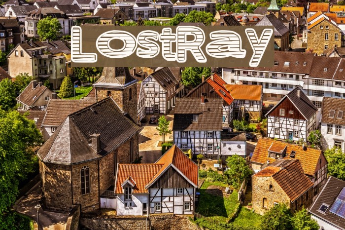 LostRay Font examples