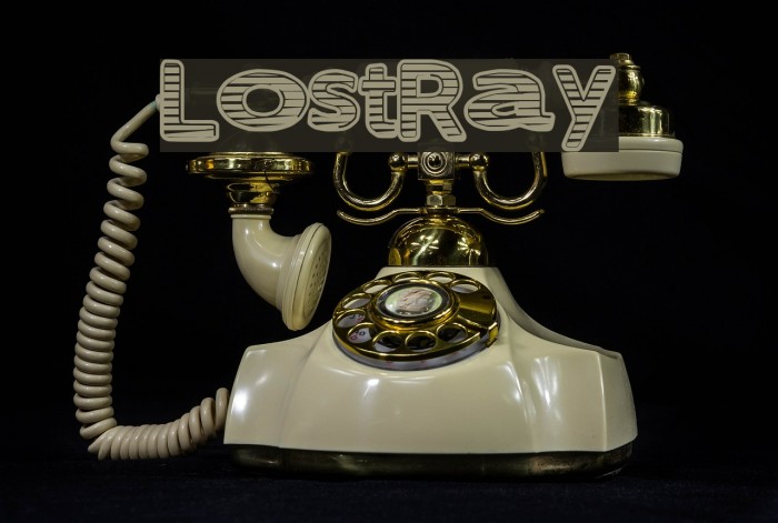 LostRay Font examples