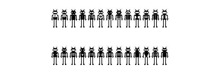LostRobo Regular Font LOWERCASE