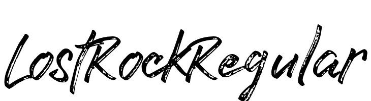 LostRockRegular  font caratteri gratis