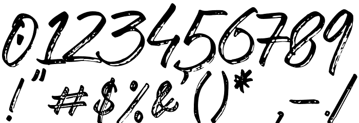 LostRockRegular Font OTHER CHARS