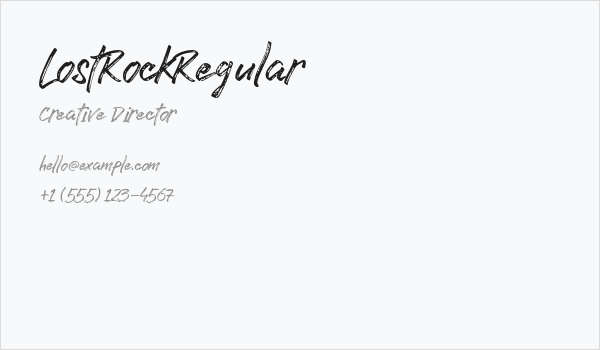 LostRockRegular Business Card