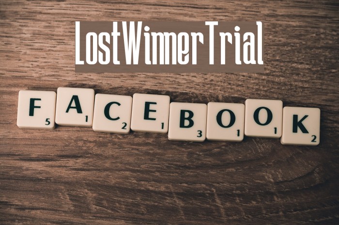 LostWinner-Trial Font examples