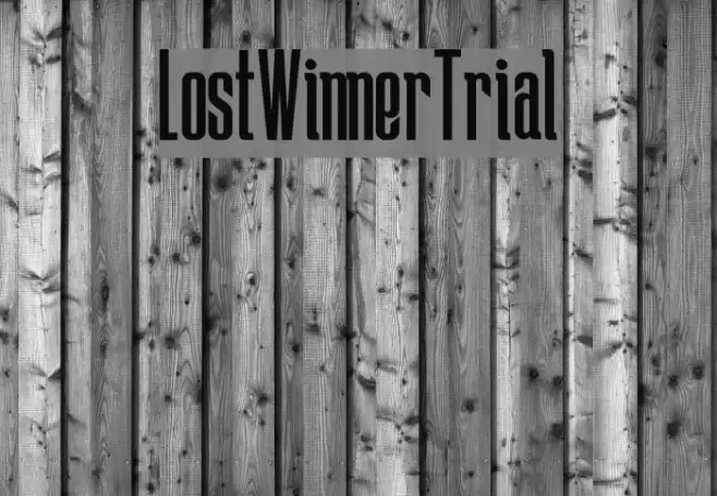 LostWinner-Trial Font examples