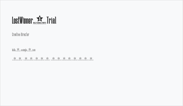 LostWinner-Trial Business Card