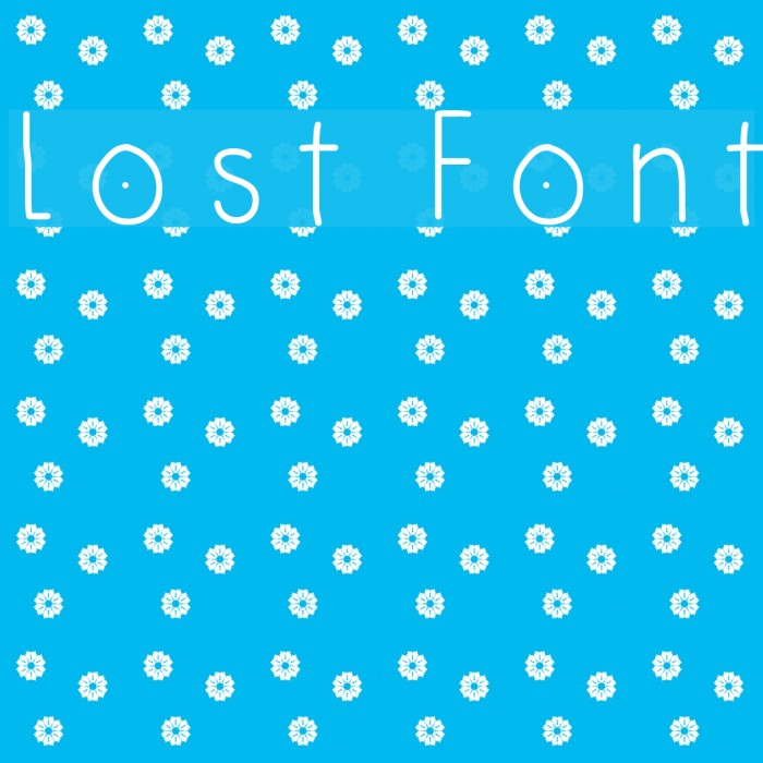 Lost Font examples