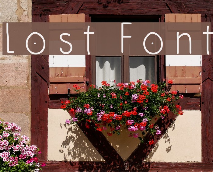 Lost Font examples