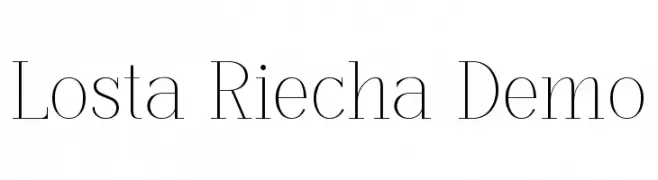 Losta Riecha Demo  免费字体下载