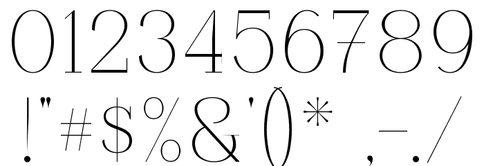 Losta Riecha Demo Font OTHER CHARS
