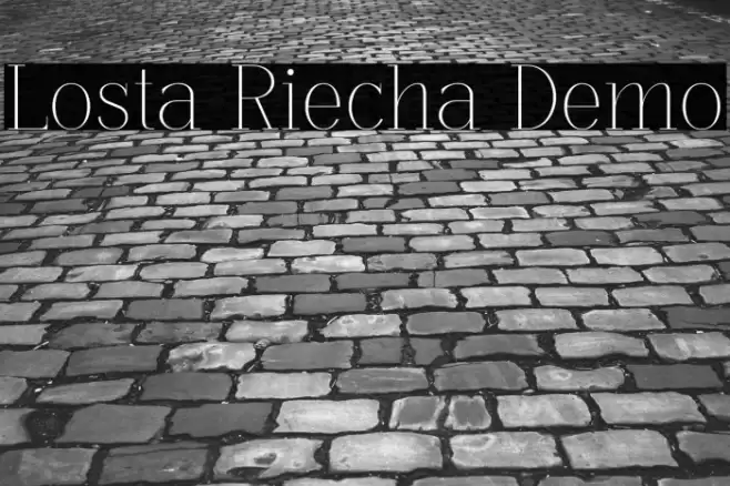 Losta Riecha Demo Font examples