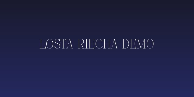 Losta Riecha Demo Social Header