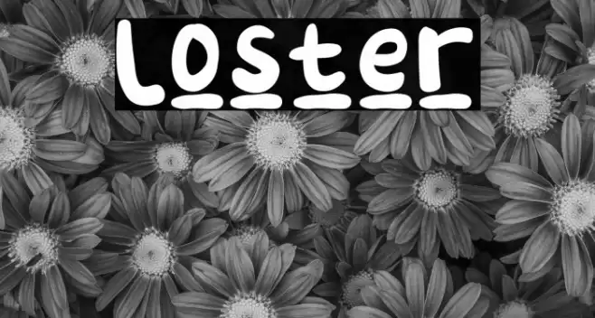 Loster Font examples