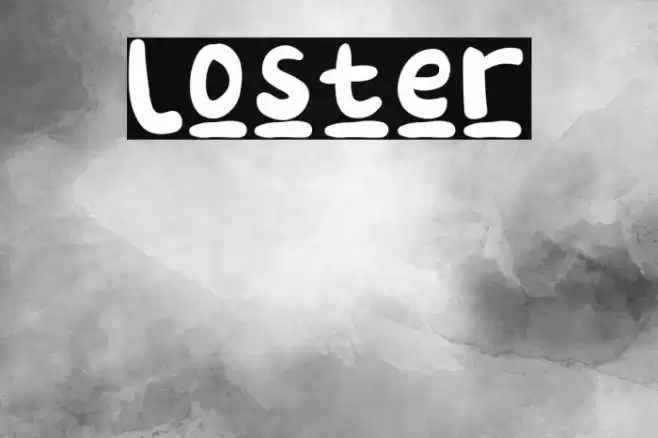 Loster Font examples