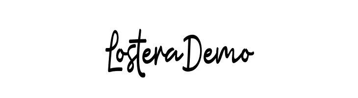 LosteraDemo  Descarca Fonturi Gratis