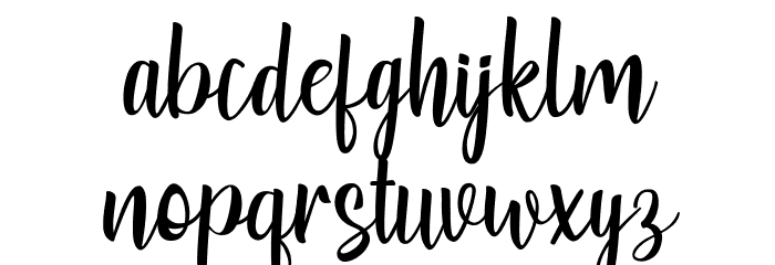 Losteria Font LOWERCASE