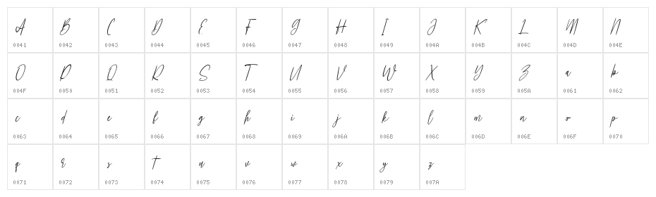 Losthouse Free Regular Character Map