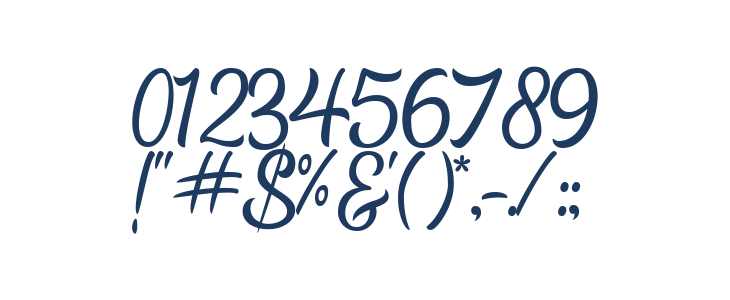 Lostmoond Free Font Regular Other Characters