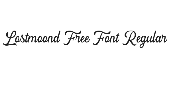 Lostmoond Free Font Regular Logo