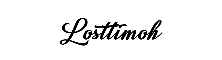 Losttimoh  Frei Schriftart Herunterladen