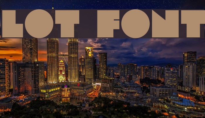 Lot Font examples