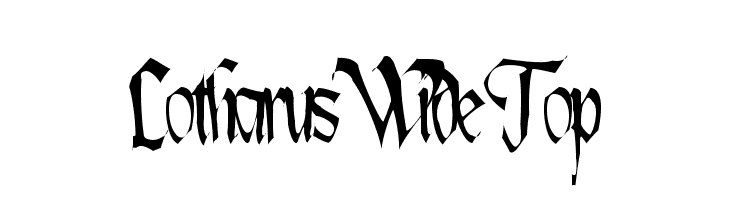 Lotharus Wide Top Font
