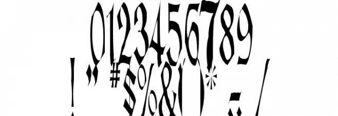 Lotharus フォント その他の文字