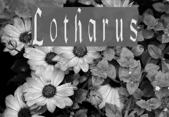 Lotharus フォント examples