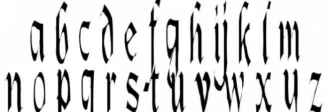 Lotharus フォント 小文字