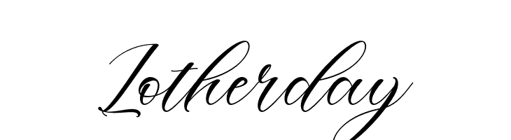 Lotherday  免费字体下载