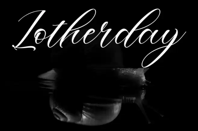 Lotherday Font examples