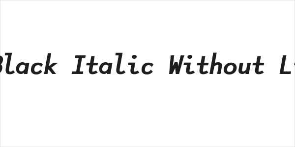 Lotion Black Italic Without Ligatures Logo
